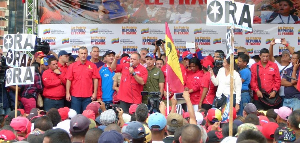Gran movilización de las fuerzas revolucionarias en Caracas