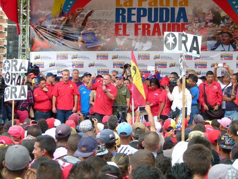 Gran movilización de las fuerzas revolucionarias en Caracas