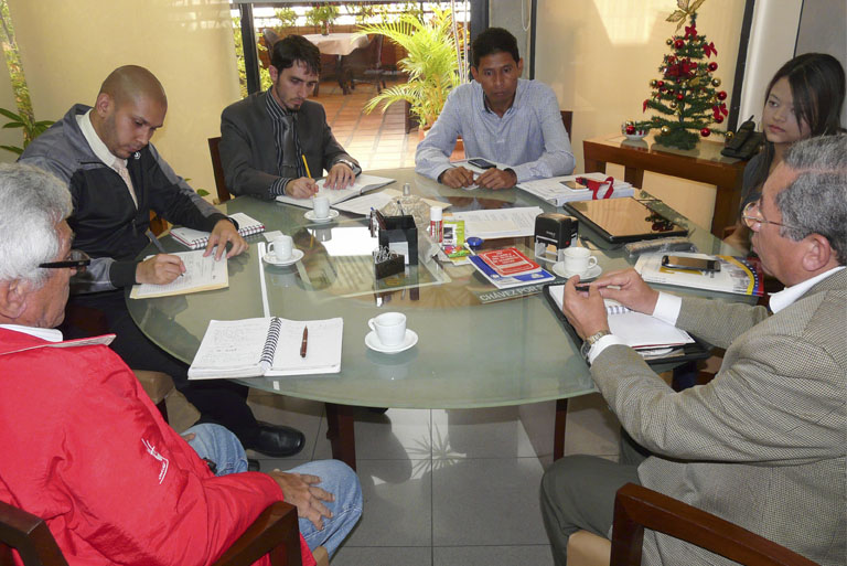 Reunión del Tesorero con profesores de la Escuela de Estadística y Ciencias Actuariales de la UCV