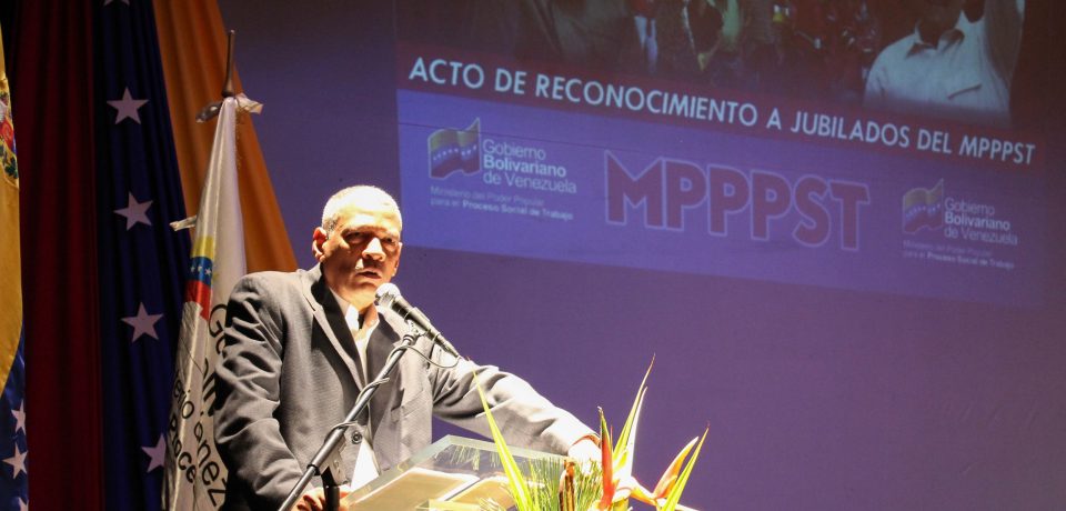 Acto de Reconocimiento a jubilados del Ministerio del Poder Popular para el Proceso Social de Trabajo