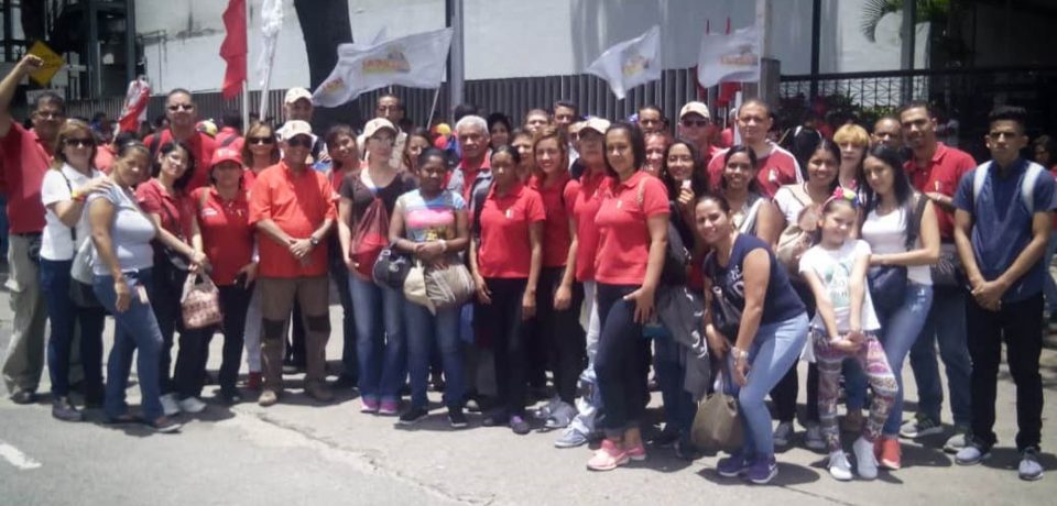 La Tesorería de Seguridad Social presente en la Gran Movilización Antiimperialista en Caracas